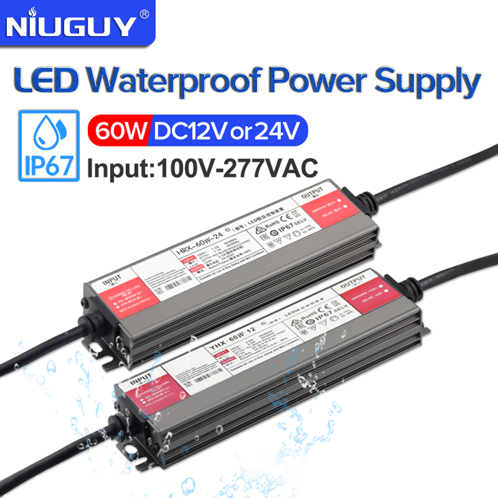 Outdoor Power Supply 12V - IP67 مقاوم للماء إمدادات الطاقة 60