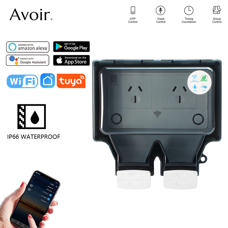 Outdoor Usb Power Strip - مقبس كهربائي مقاوم للماء مع مؤقت