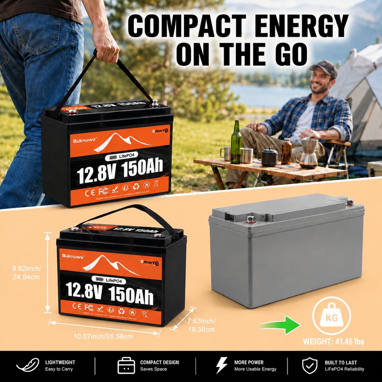 بطارية ليثيوم فوسفات الحديد (L - مراجعة Outdoor Power Supply 12V وسعره
