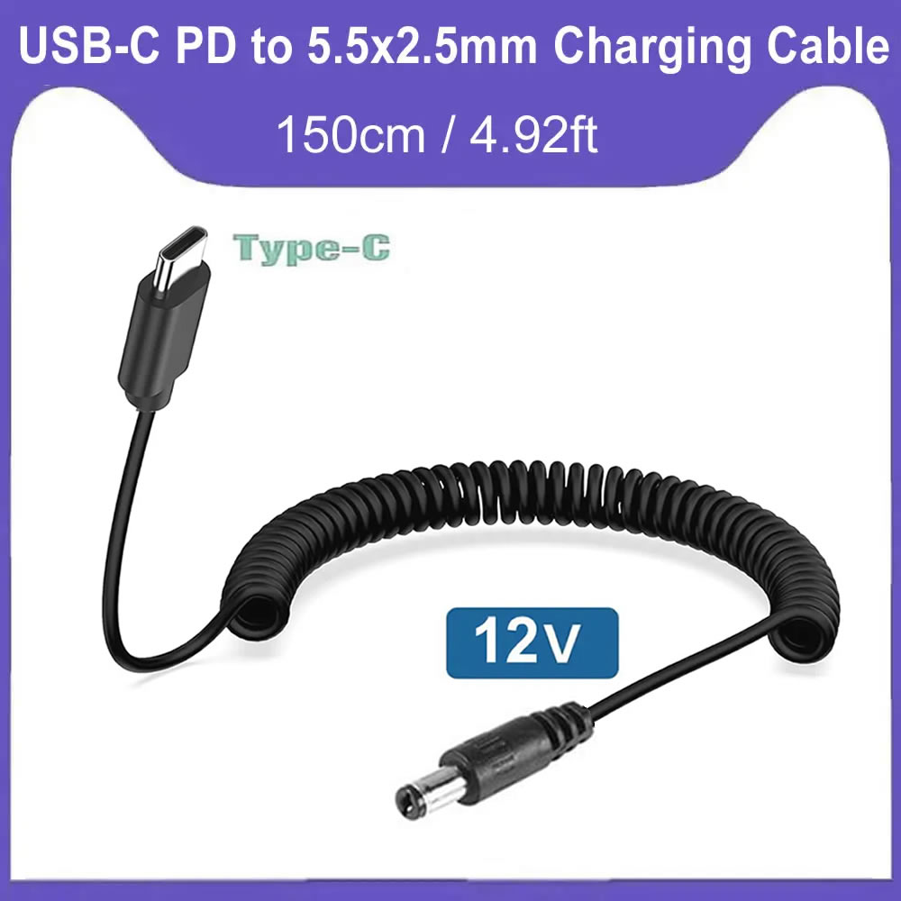 كابل طاقة من نوع USB C إلى DC  - مراجعة Outdoor Power Supply 12V وسعره
