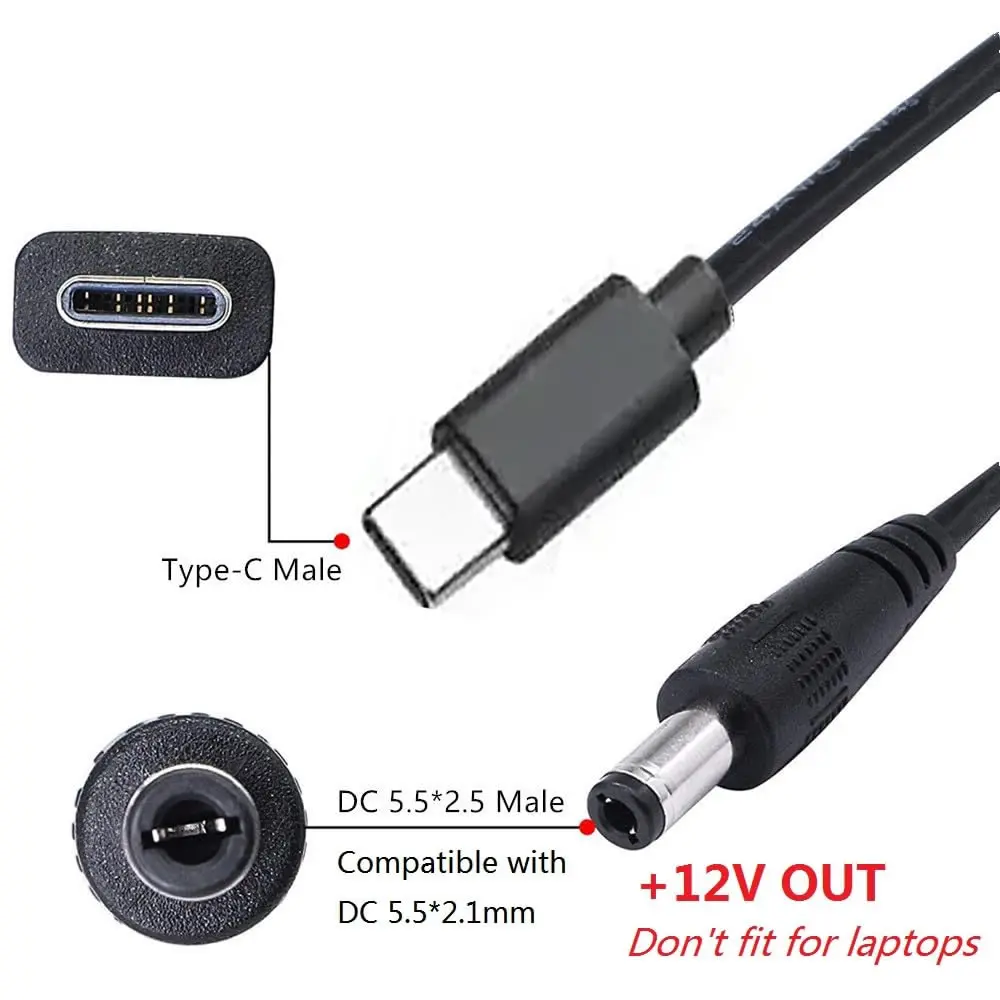 كابل طاقة من نوع USB C إلى DC  - مراجعة Outdoor Power Supply 12V وسعره