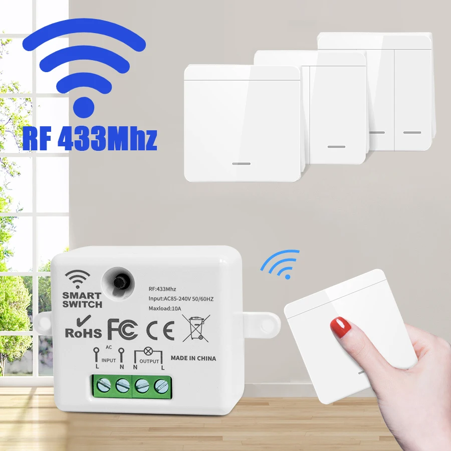 لاسلكي الجدار مفتاح الإضاءة 43 - مراجعة Outdoor Power Outlet With Remote Control وسعره