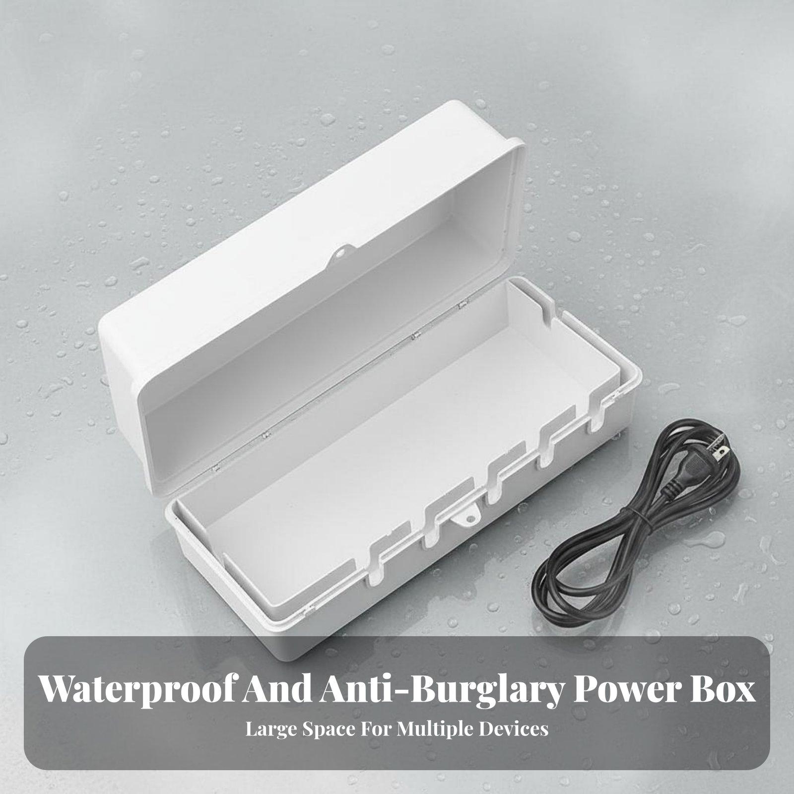 صندوق مقاوم للماء لشرائح الطاق - مراجعة Outdoor Power Strip With Cover وسعره