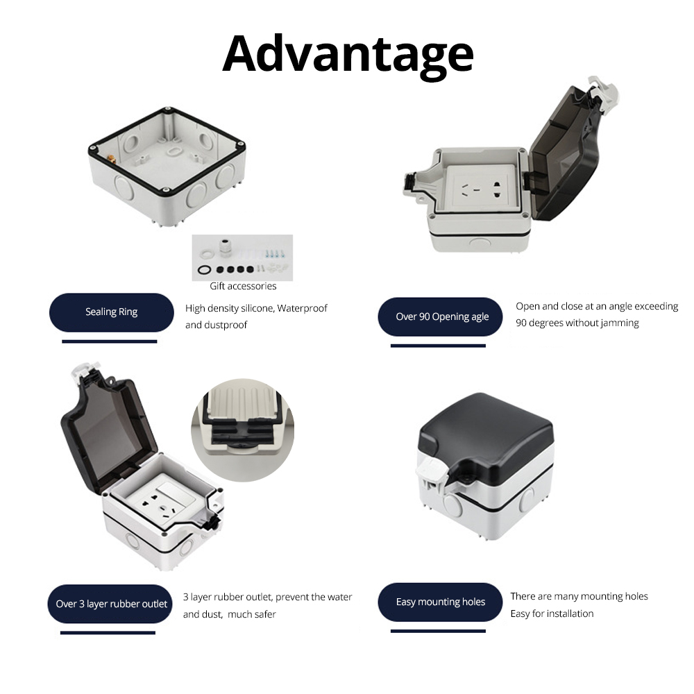 Wallpad IP66 صندوق خارجي مقاوم - مراجعة Power Switch Outdoor وسعره