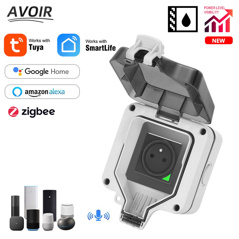 Avoir زيجبي تويا IP66 في الهوا - مراجعة Outdoor Power Outlet With Remote Control وسعره