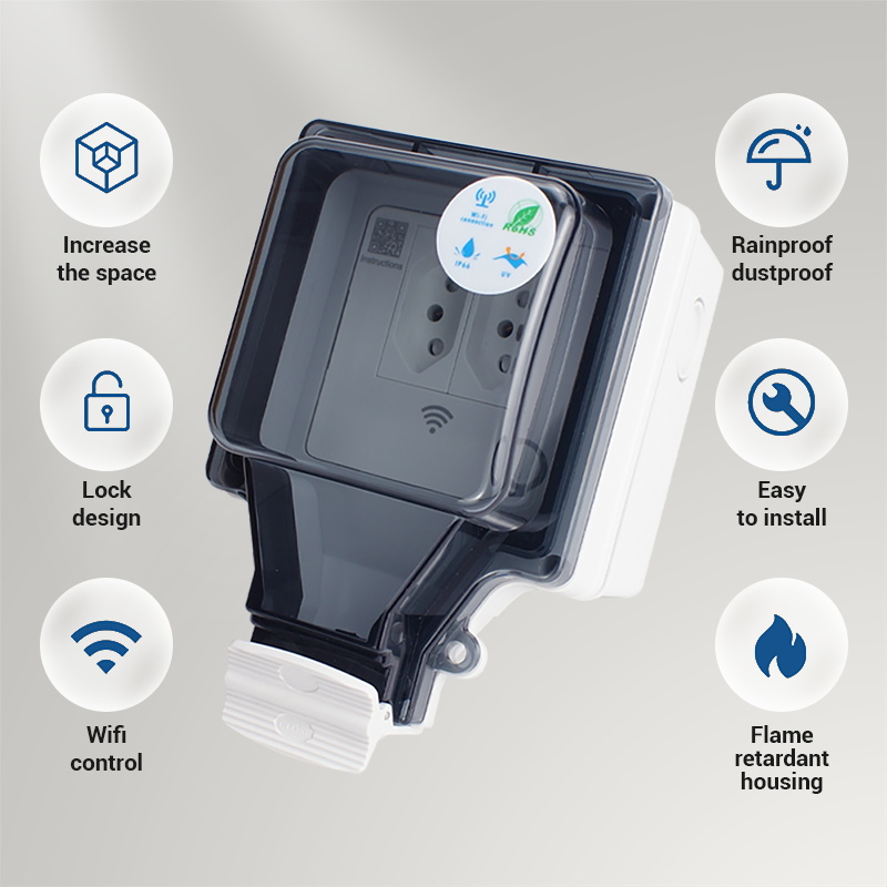 Avoir Tuya Wifi الذكية المقبس  - مراجعة Outdoor Power Outlet With Remote Control وسعره
