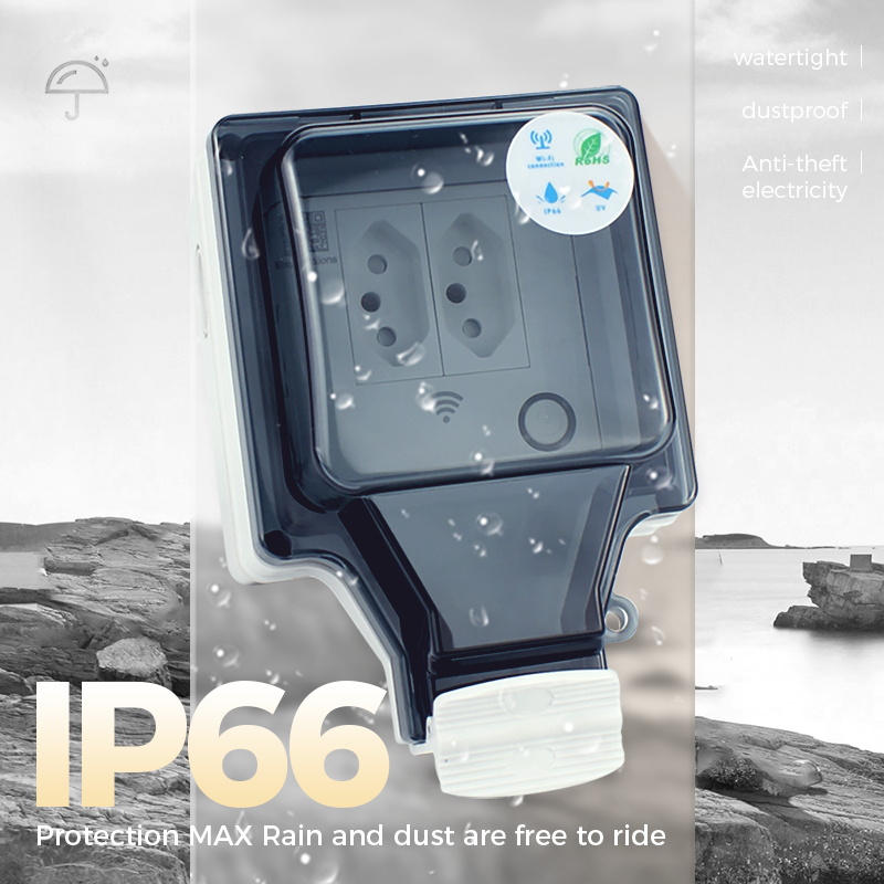 Avoir Tuya Wifi الذكية المقبس  - مراجعة Outdoor Power Outlet With Remote Control وسعره
