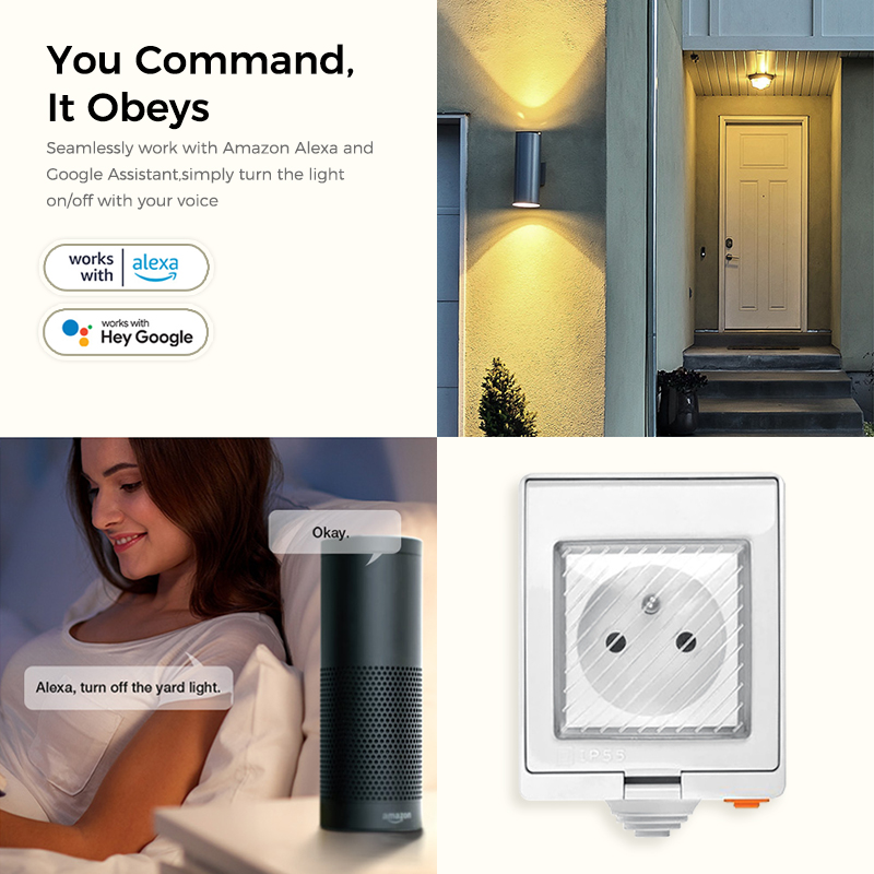مآخذ كهربائية Avoir IP55 Tuya  - مراجعة Outdoor Power Outlet With Remote Control وسعره