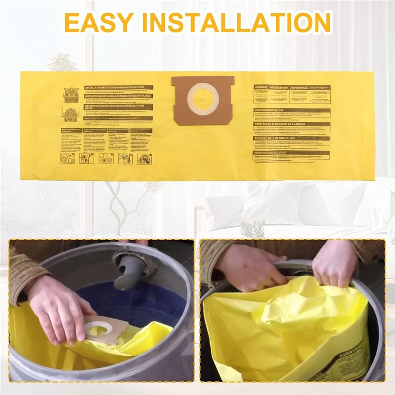 B46C 3 عبوات 91964 أكياس بسعة  - مراجعة Wet Dry Vacuum Shop وسعره