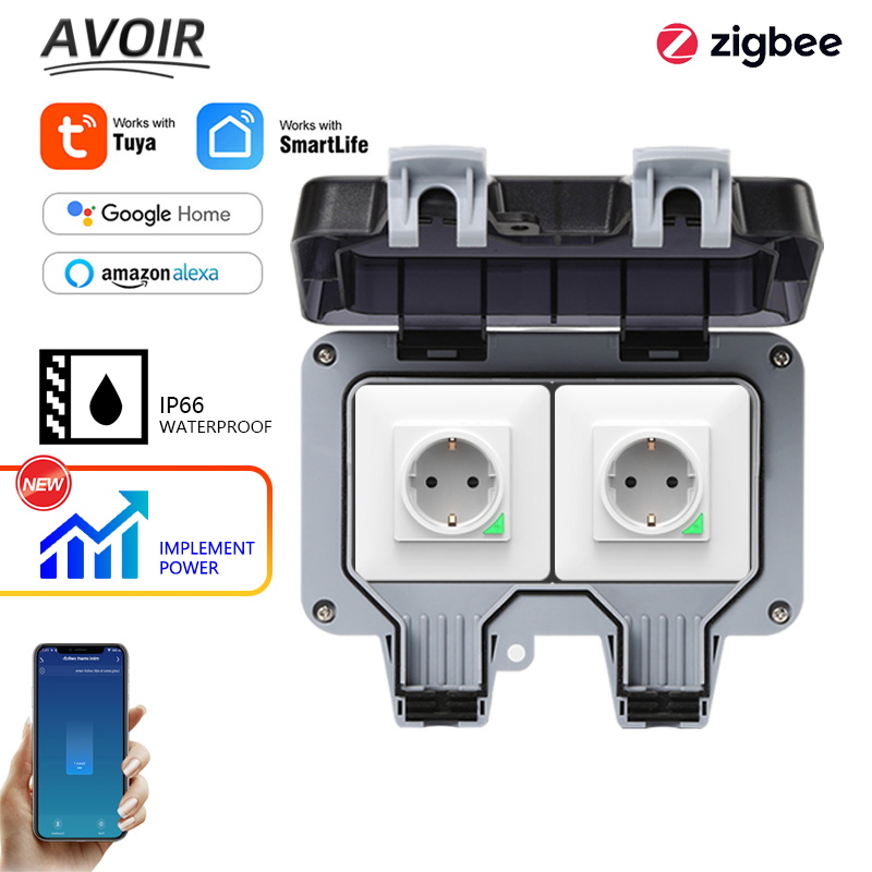 Avoir Tuya Zigbee المقابس الكه - مراجعة Power Switch Outdoor وسعره