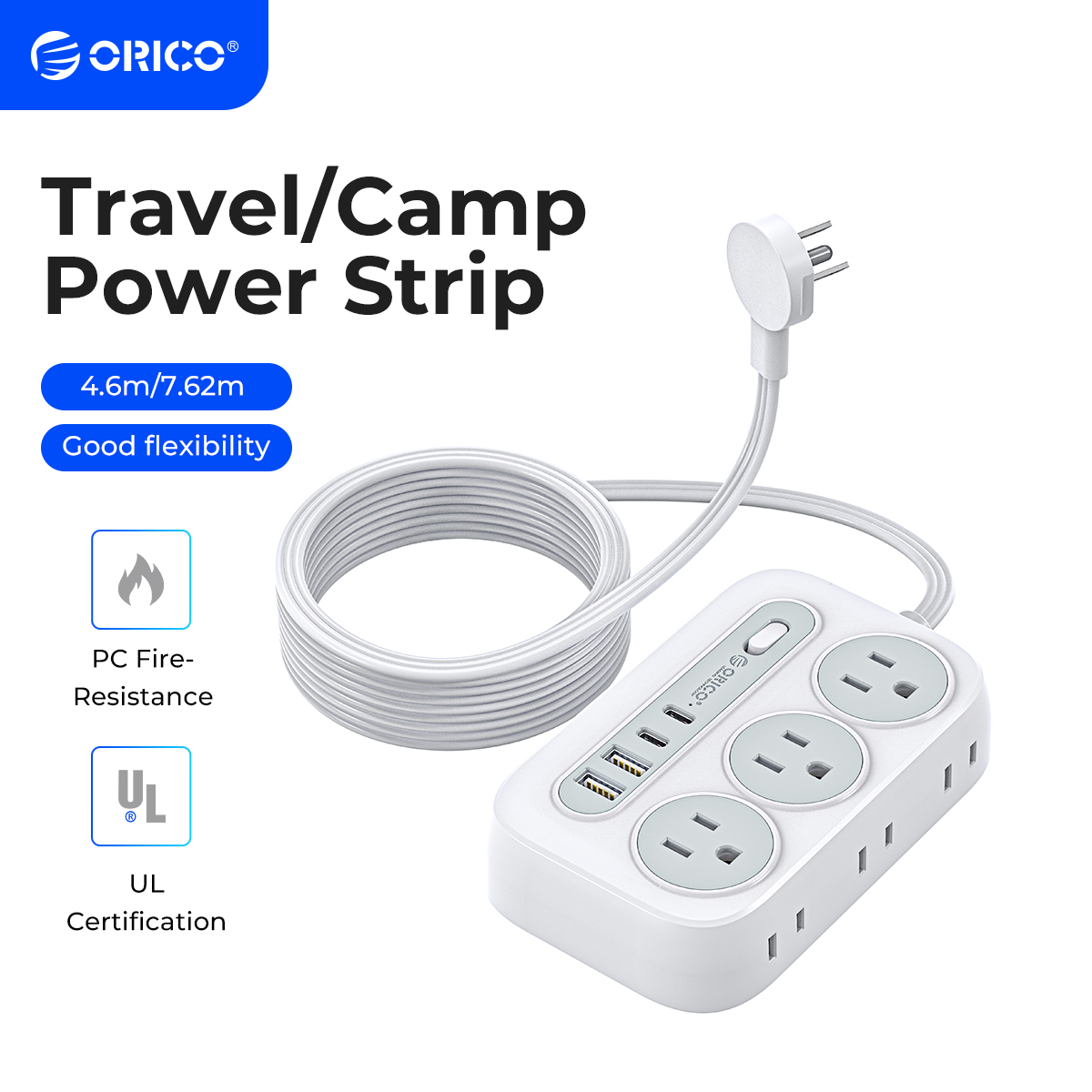 شريط طاقة ORICO مع 6 مقابس ، س - مراجعة Outdoor Usb Power Strip وسعره