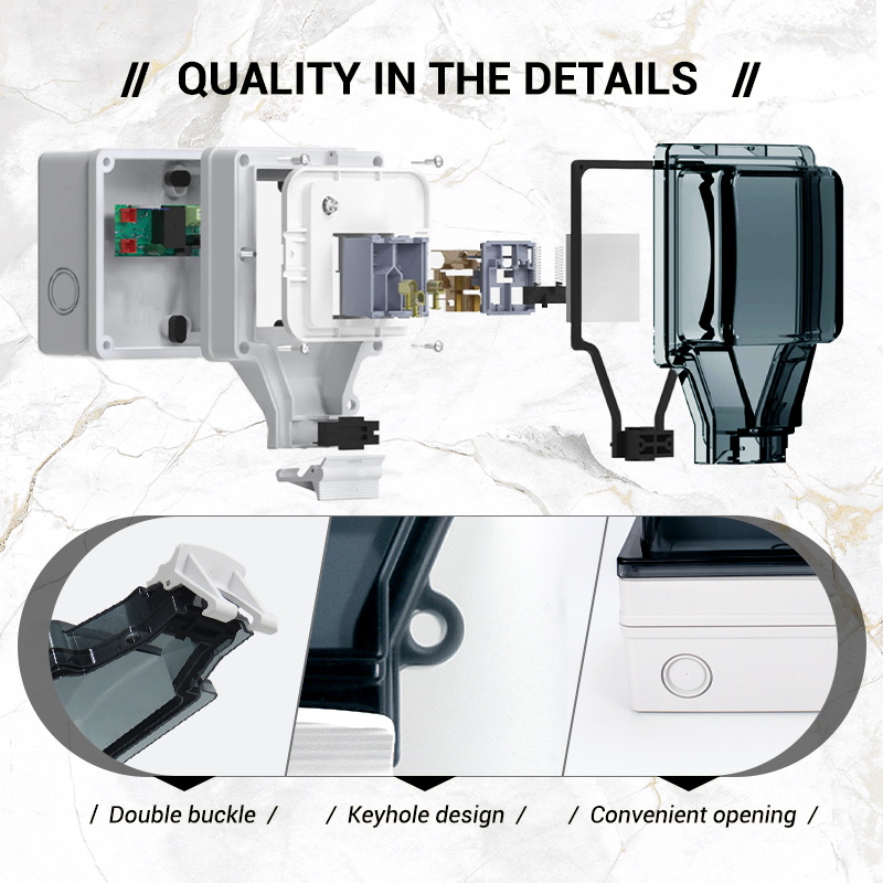 Avoir Tuya الذكية IP66 مأخذ مق - مراجعة Outdoor Power Outlet With Remote Control وسعره