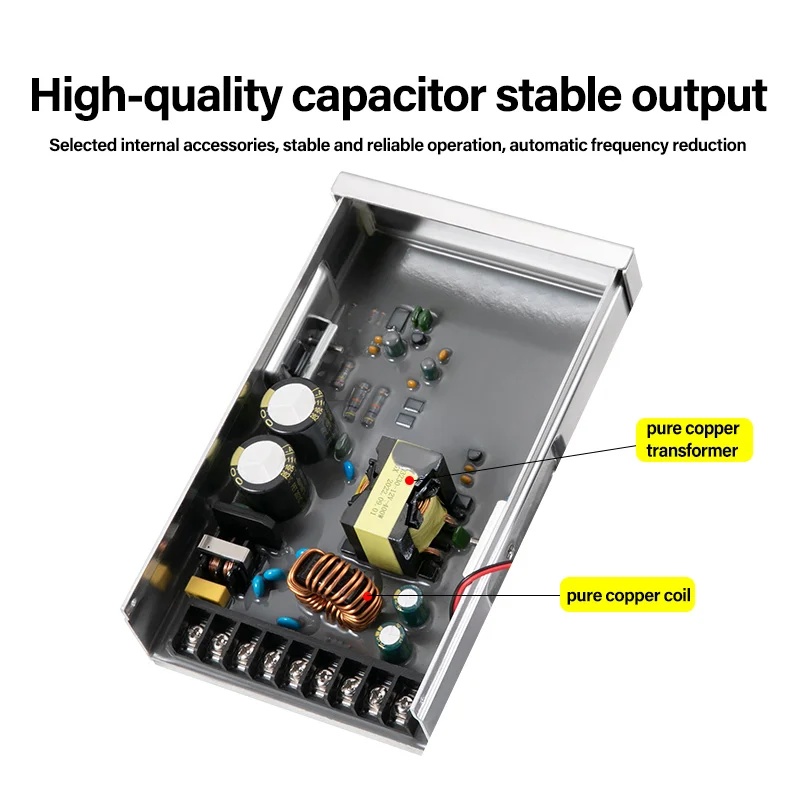 مزود طاقة مقاوم للماء 60 واط 1 - مراجعة Outdoor Power Supply 12V وسعره