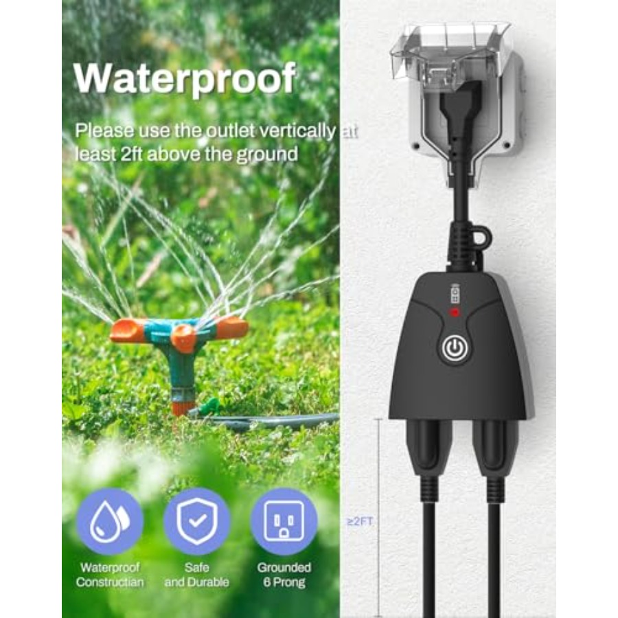مقبس كهربائي لاسلكي للتحكم عن  - مراجعة Outdoor Power Outlet With Remote Control وسعره