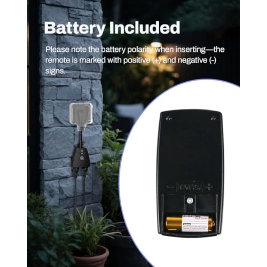 مقبس كهربائي لاسلكي للتحكم عن  - مراجعة Outdoor Power Outlet With Remote Control وسعره